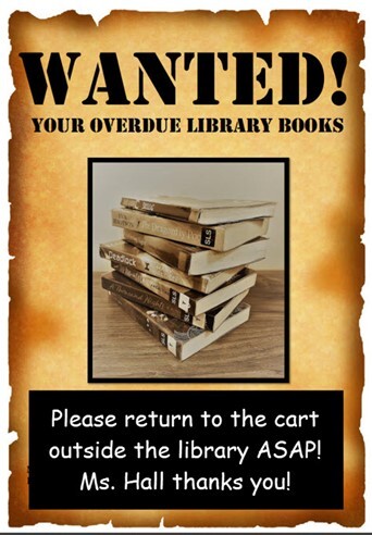 library books wanted graphic