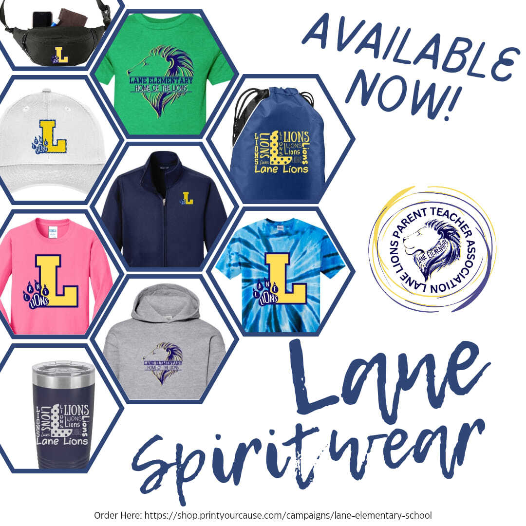 Lane spiritwear sale flyer