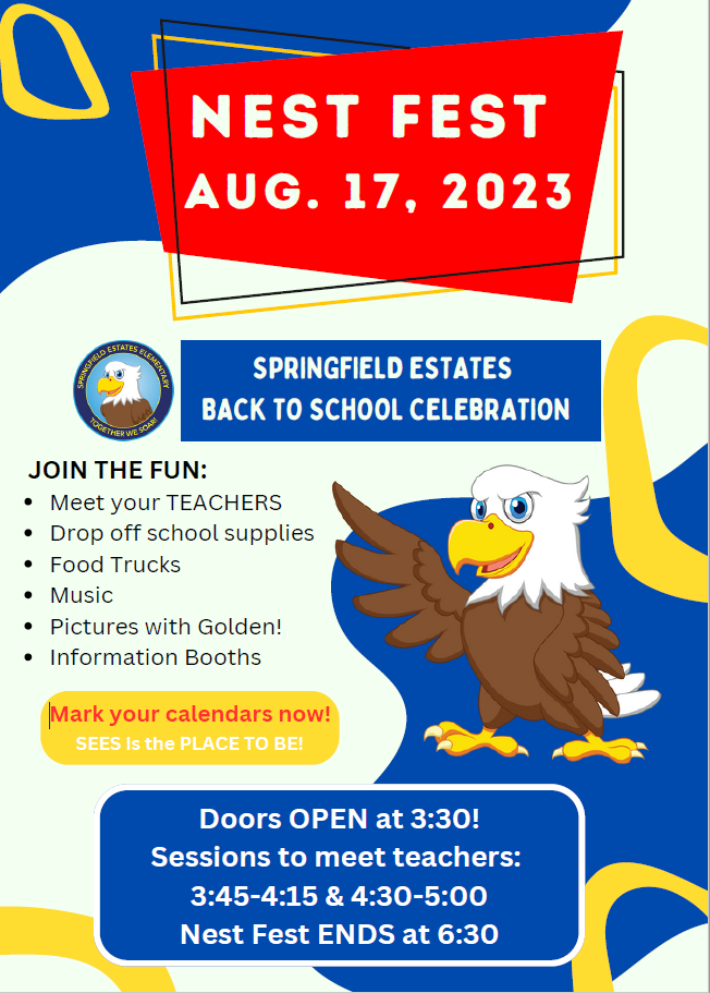 Springfield Estates ES News You Choose July 5, 2023