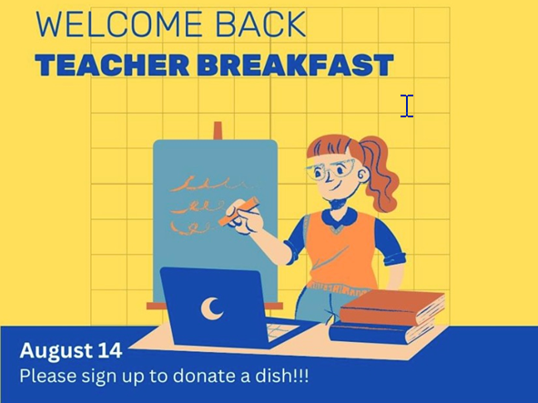 welcome back breakfast flyer