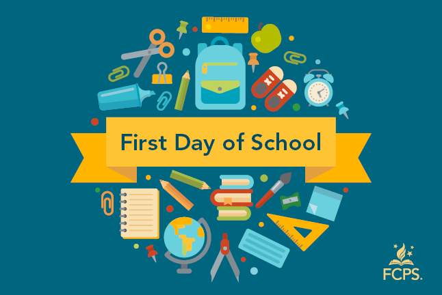 first day of school graphic