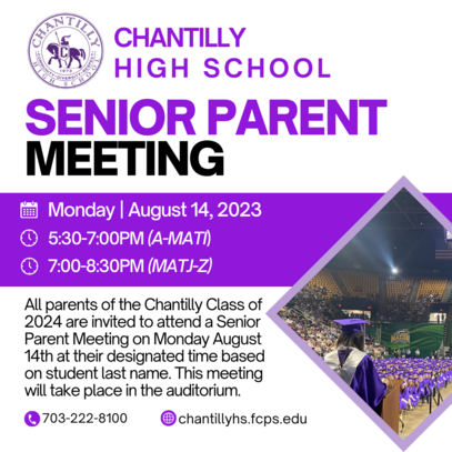 Senior Parent Meeting