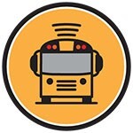Here comes the bus logo