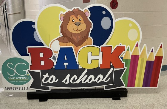back to school sign