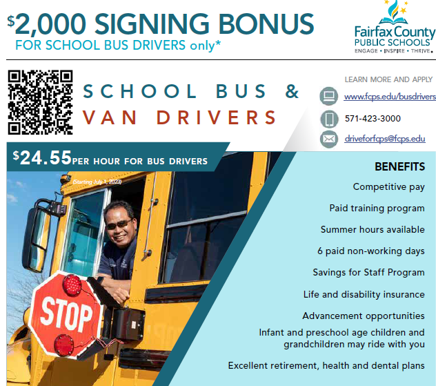 FCPS Needs Bus Drivers 