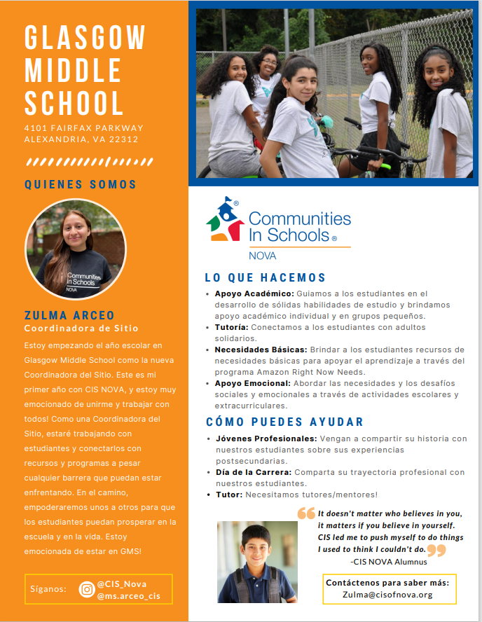 communities in school flier