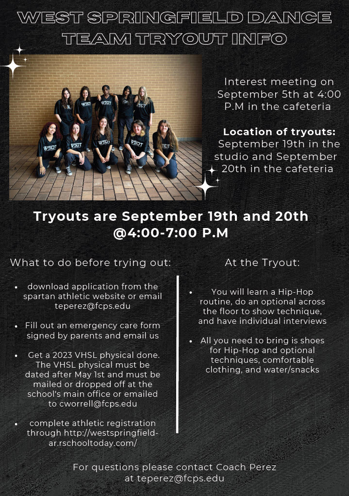WSHS Dance Club Tryouts