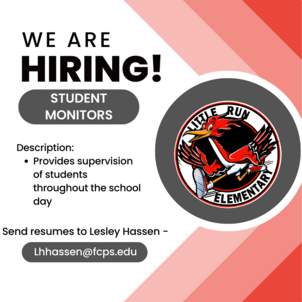 Job advertisement for Student Monitor Position