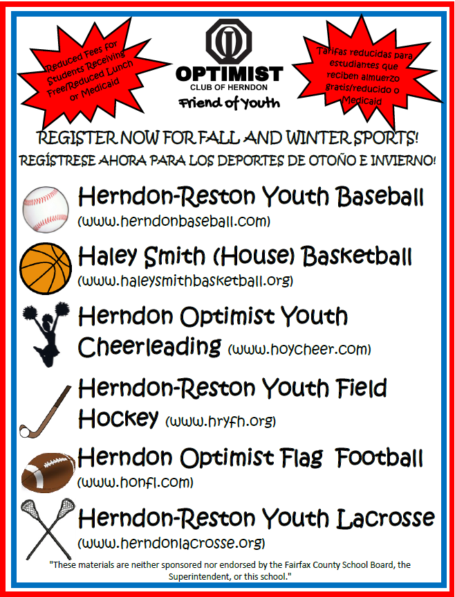 Herndon Optimist youth sports
