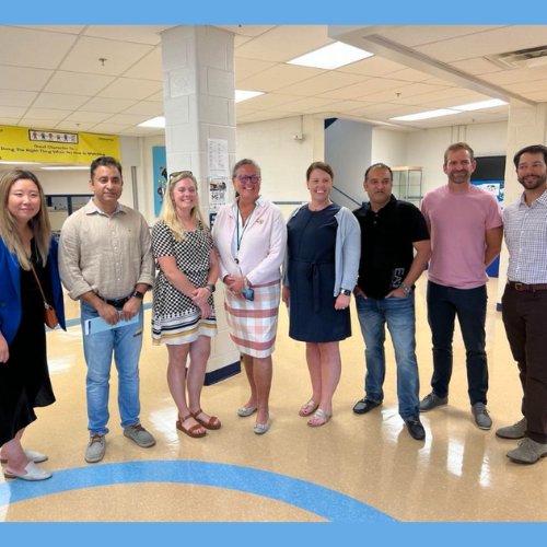 Dr. Reid along with Mrs. Harper and our PTA board