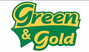 Image of green and gold