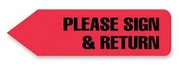 Image of sign and return