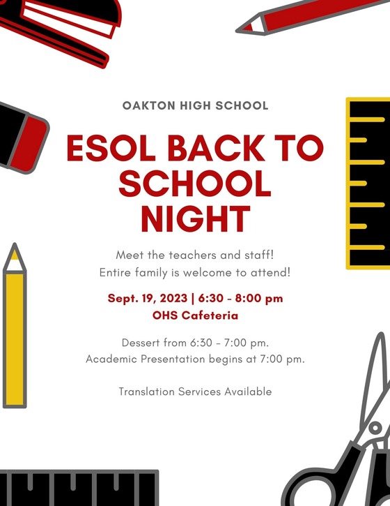 ESOL - Back to School Night 