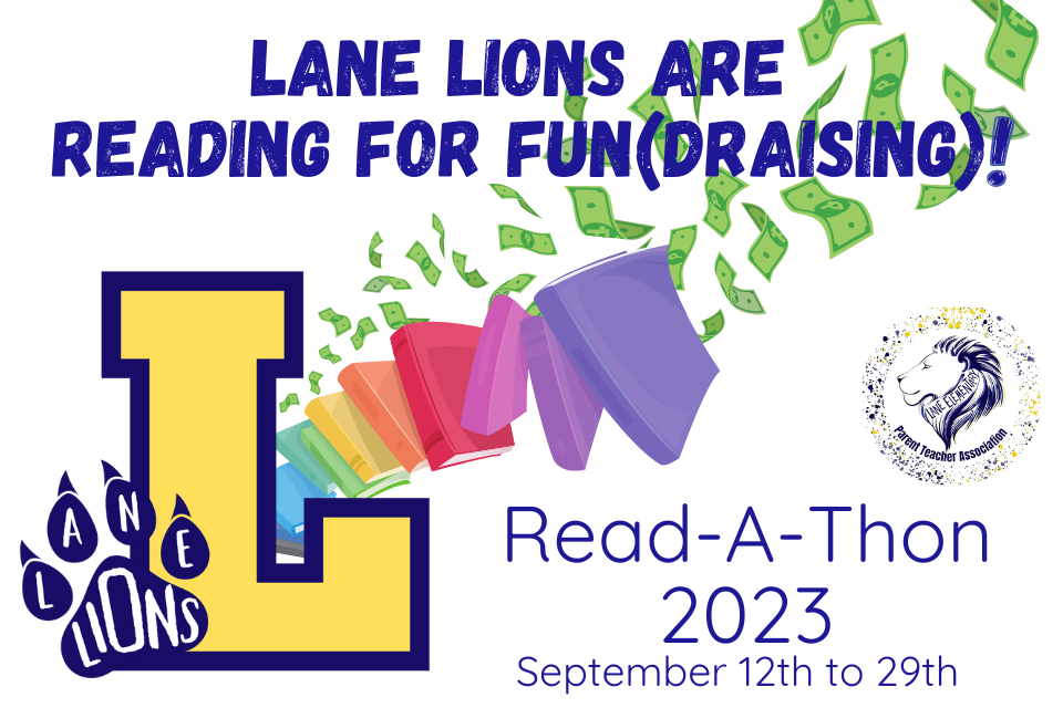 Lane Read-a-thon Fundraiser Kick Off Tonight!
