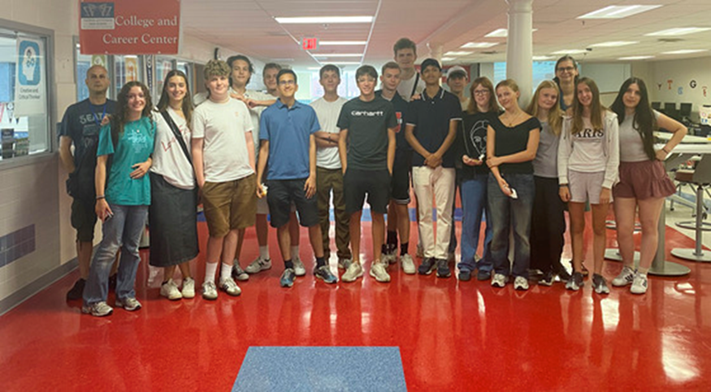 Thomas Jefferson HSST students with German exchange students