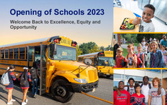 Opening of Schools 2023 Presentation Intro Slide