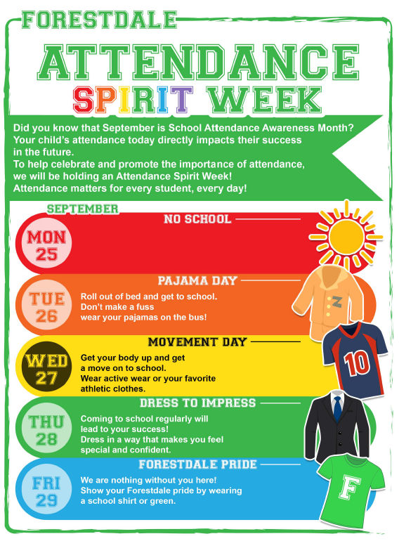 Attendance Spirit Week_English