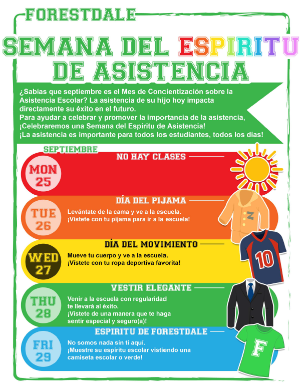Attendance Spirit Week_Spanish