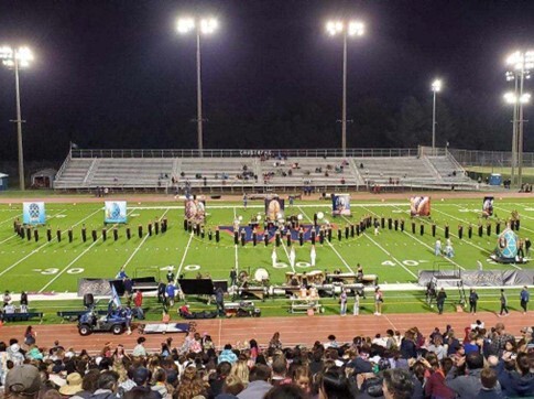 Band Performing at Half Time at Feeder Night