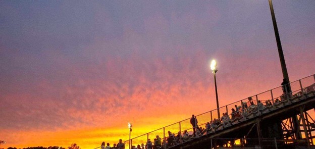 Sunset over Woodson Stadium