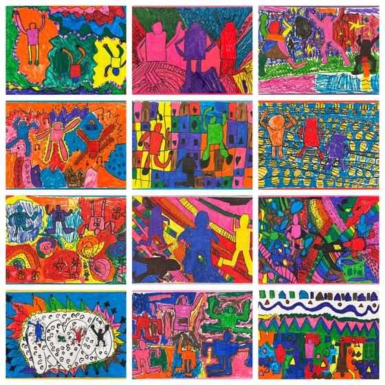 1st Grade Collage Oct 2