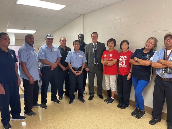 Night Crew Custodians with Mr. Greata
