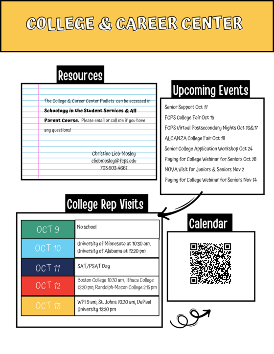 College and Career Center News