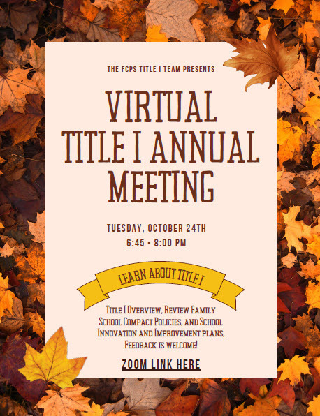 Title 1 Virtual Annual Meeting