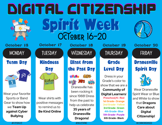 Digital Citizenship Spirit Week