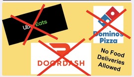 No Food Deliveries