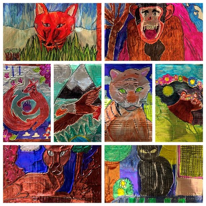 6th grade art collage
