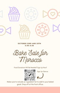 Bake Sale for Morocco