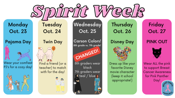 Panther Spirit Week