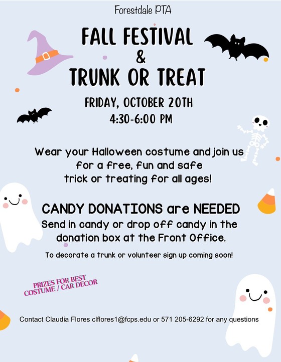 PTA trunk-or-treat flyer