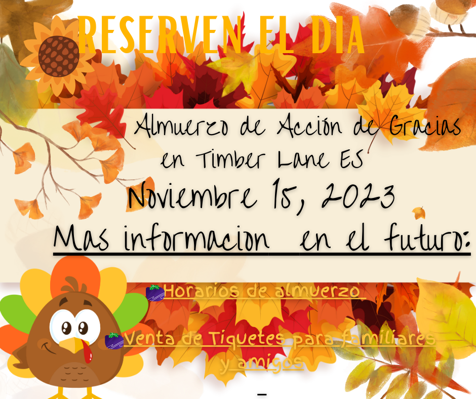 Thanksgiving Lunch Nov 15 