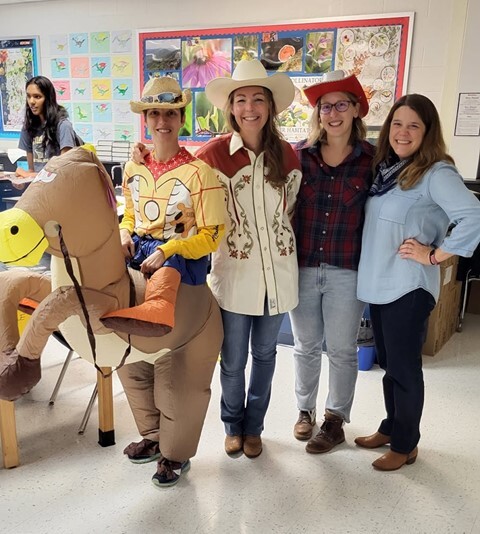 Faculty during Spirit Week