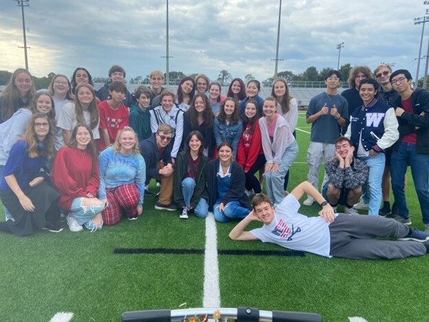 Woodson Vocal Ensemble Performed the National Anthem at the Hoco Pep Rally