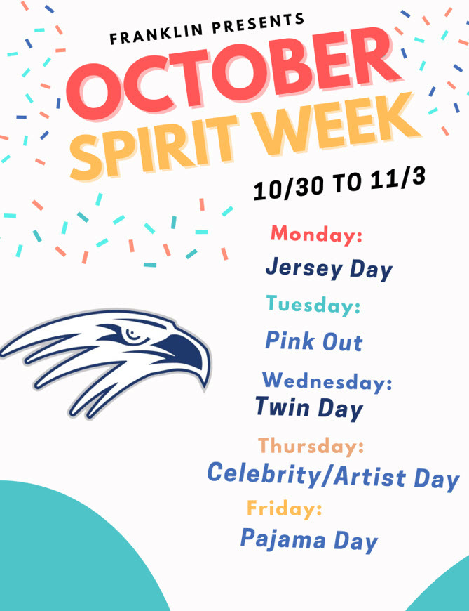 October Spririt Week Franklin MS Weekly Update - October 27