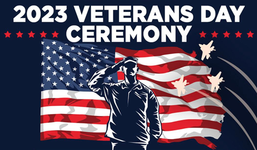 veterans day ceremony graphic