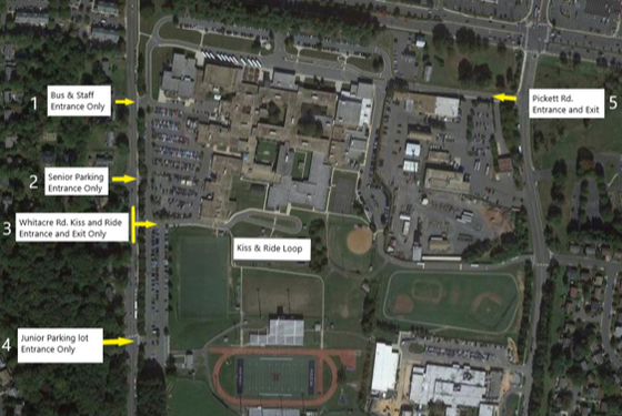 Kiss and Ride and Parking Map overview