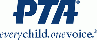 PTA logo - every child. one voice.
