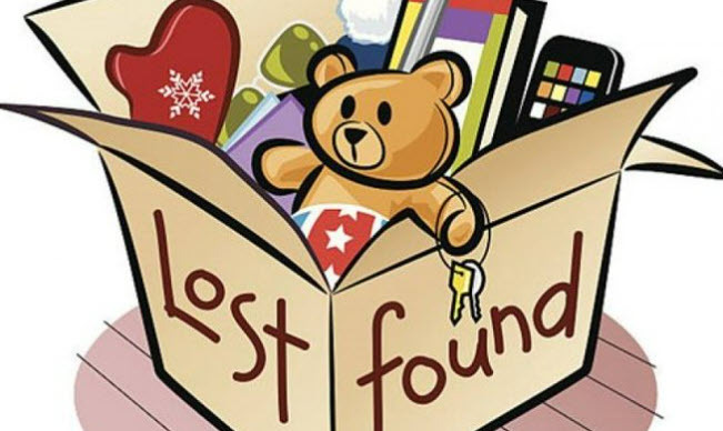 Lost and Found Items in a Box