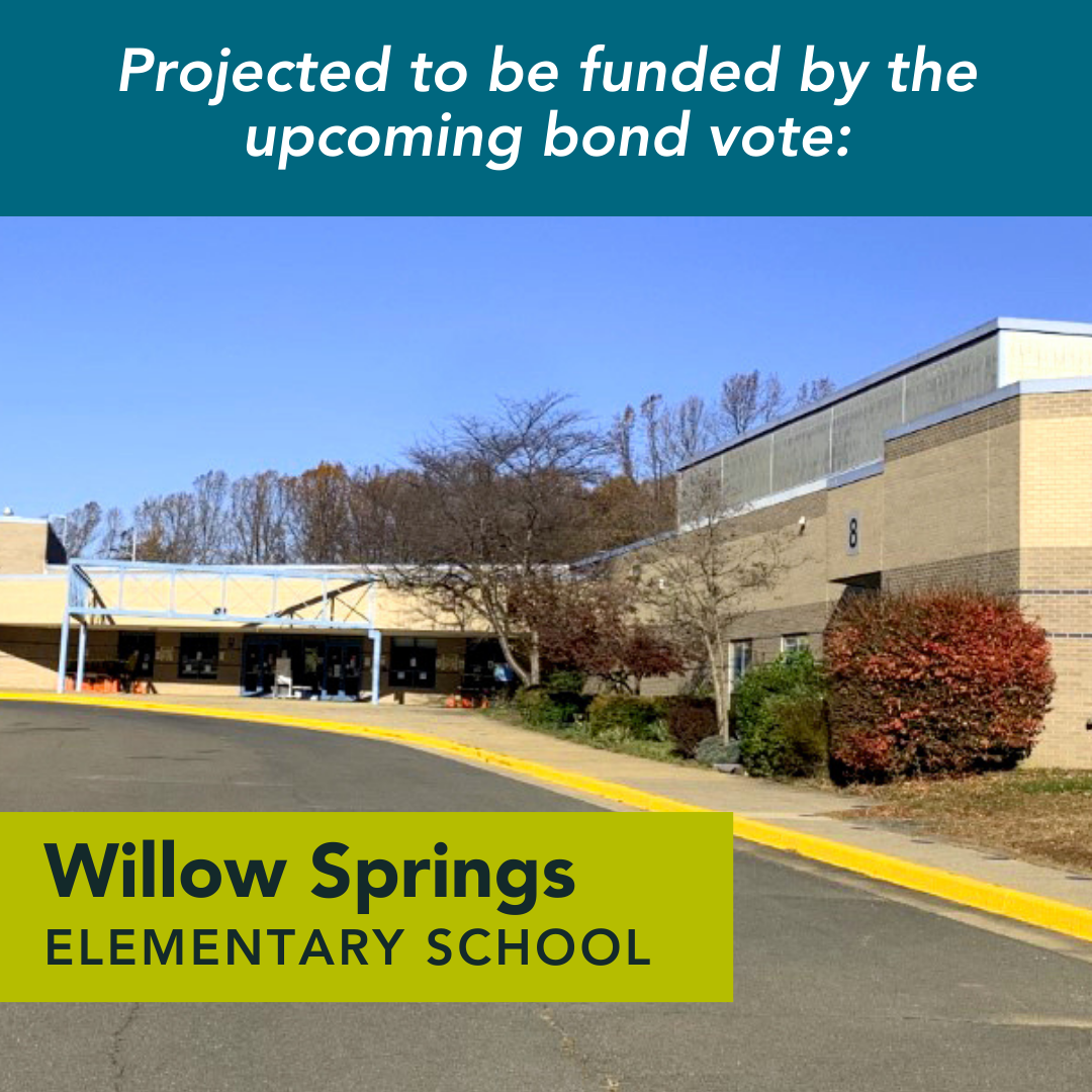 Vote in favor of the school bonds to fund our school renovation.