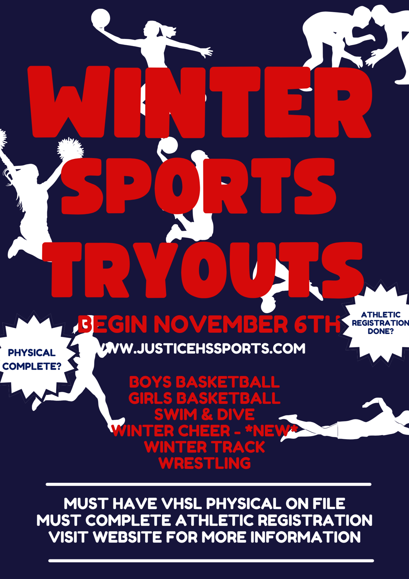 winter tryouts