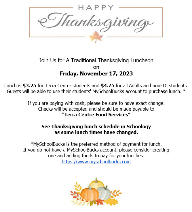 Thanksgiving Lunch Flyer
