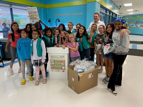 Help the girl scouts recycle 1.000 lbs. of plastic