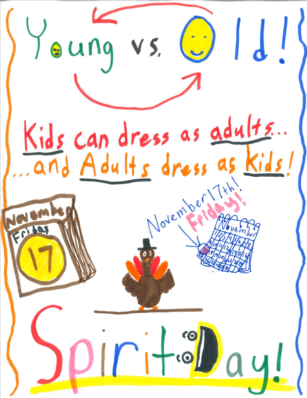 Young vs. Old Spirit Day