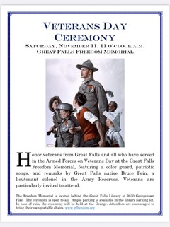 Veterans Day Ceremony Flyer