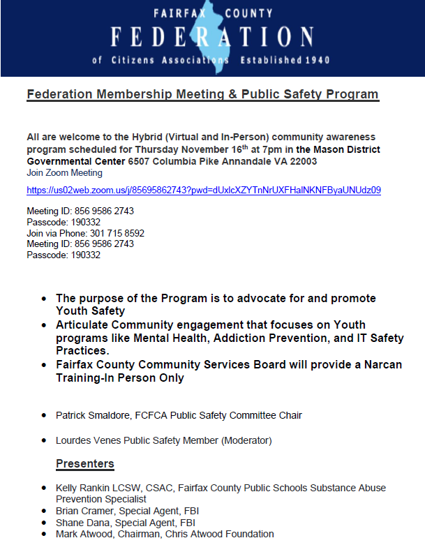 Fairfax County Federation