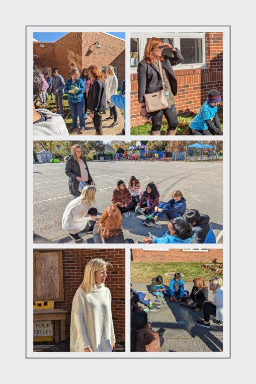 Lemon Road ES visit photo collage